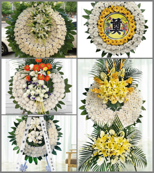 安徽安庆市怀宁县腊树镇白石村花圈速递